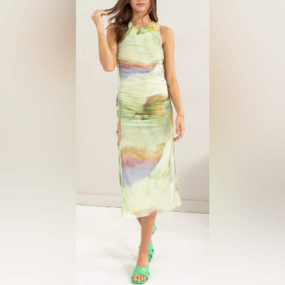 Zara Dresses & Skirts - HYFVE TIE DYE MIDI DRESS FROM ZARA 🌈